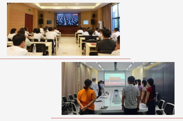 市古鎮(zhèn)投資公司組織集中觀(guān)看九三閱兵